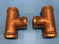 LOT OF 2 Viega 2" x 2" x 2" ProPress Copper Tee Fitting T Coupling 2" Connector