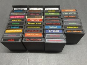 ATARI 2600 Vader 4 Switch System  37  Games and Manuals    Tested   Working