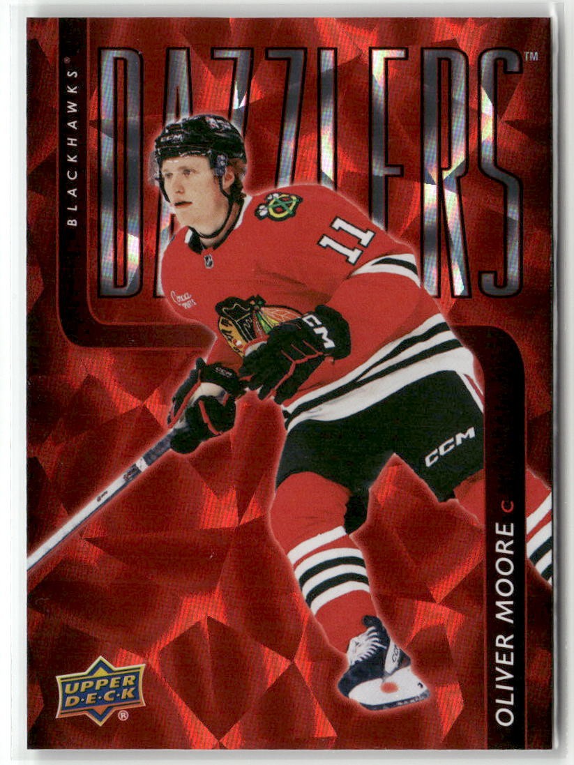 2025-26 Upper Deck #DZ-86 Oliver Moore Dazzlers Red | eBay