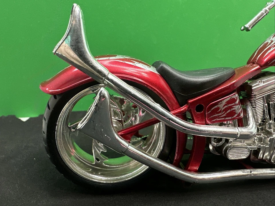 Vintage Chopper Low Rider Motorcycle Harley Davidson 11” OCC Style Diecast 1:12 - Image 2 of 4