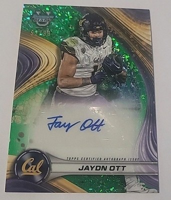 JAYDN OTT 2024 Bowman U Best /99 Green Mini Diamond Refractor AUTO KC Chiefs 