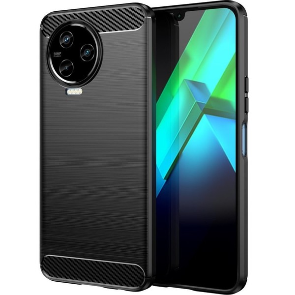 SchutzhüLle FüR Infinix Note 12 2023, Carbon, Schwarz-image