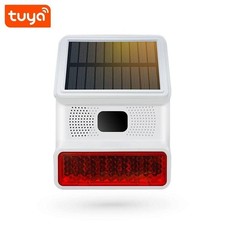 Solar Waterproof Wireless Outdoor Alarm Siren Flashing Light Security 433MHz