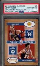 2010-11 Panini Classics #5 Gail Goodrich/Jerry West Classic Combos PSA Authentic