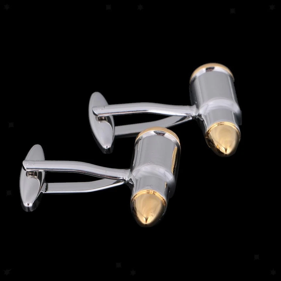 Gemelli Da Uomo Gemelli Divertenti Gioielli In Argento Camicia In Rame - Immagine 4 di 4