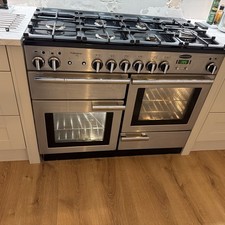 Rangemaster Profesional Plus Dual Fuel Range Cooker In Stainless Steel 110cm