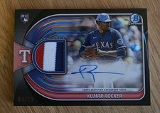 2025 Bowman Chrome Kumar Rocker Relic Auto Patch Black Refractor RC 01/10