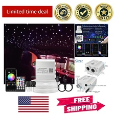 Magical 16W Twinkle Fiber Optic Lights - Remote & APP Control with 860 Fibers