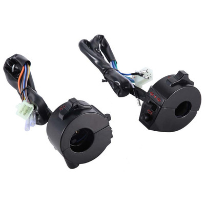 Pair Of Universal 22mm Motorcycle Handlebar Switch Control Left & Right Side SET