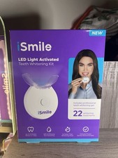 iSmile LED Light Activated Teeth Whitening Kit with Gel, 22 Treatments
