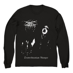 Kuryong L ロンT/長袖Tシャツ ブラックメタル Darkthrone Dark Throne - Transilvanian Hunger Long Sleeve Black T-Shirt