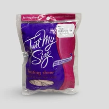 Just My Size Lasting Sheer Pantyhose Womens Plus Size 4X Nude Enhanced Toe Vtg