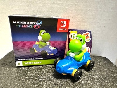 2024 McDonald s  Nintendo MARIO KART Deluxe #8 Happy Meal Toy Car Stickers Yoshi