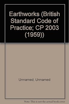 Earthworks (British Standard Code of Practice; CP 2003 (1959)) [Papier