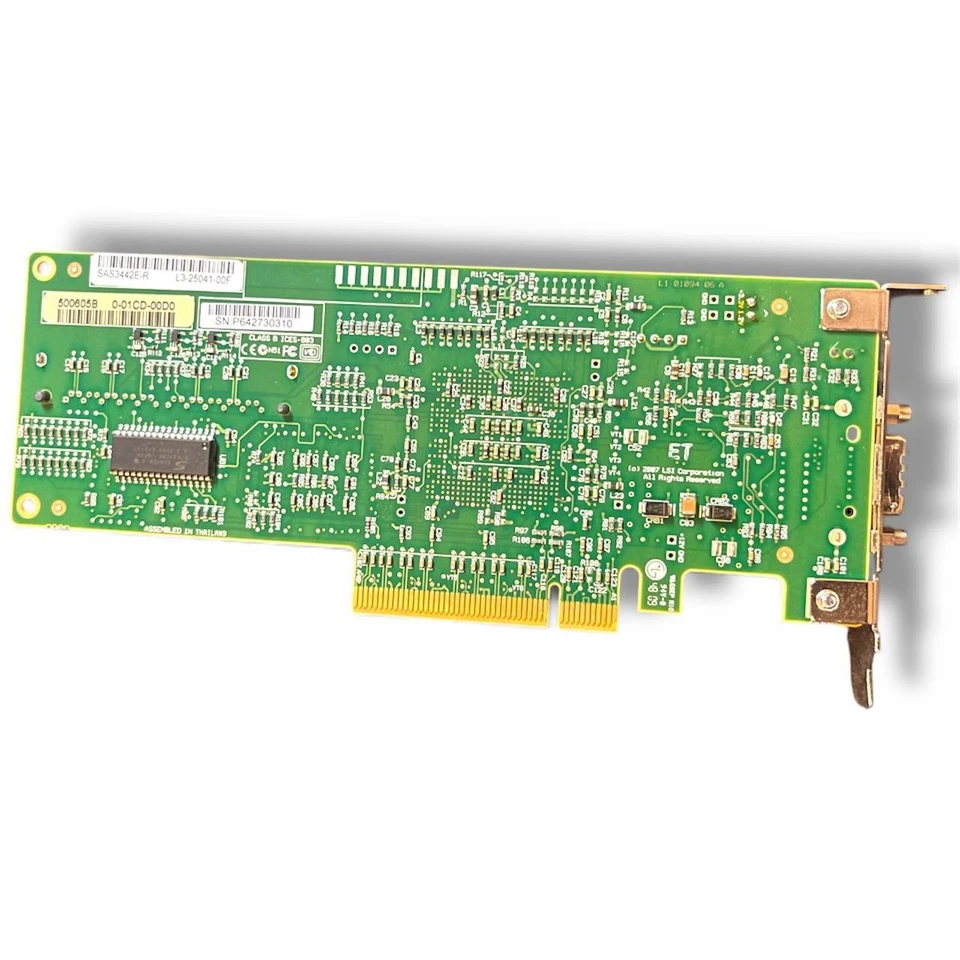 LSI SAS3442E-R 8-Port SAS / SATA RAID Controller Karte PCIe x8 L3-25041-00F - Bild 2 von 4
