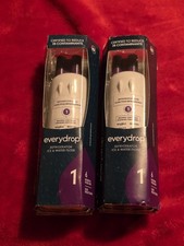 2 EveryDrop 1 Refrigerator White Ice Water Filters EDR1RXD1 NEW