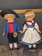 Wilhelm Original Trachten Puppen Paar 60er 25cm + Schornsteinfeger 11cm