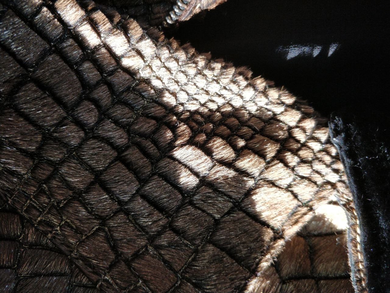 Roberto Cavalli Embellished Fur Python Leather si… - image 10