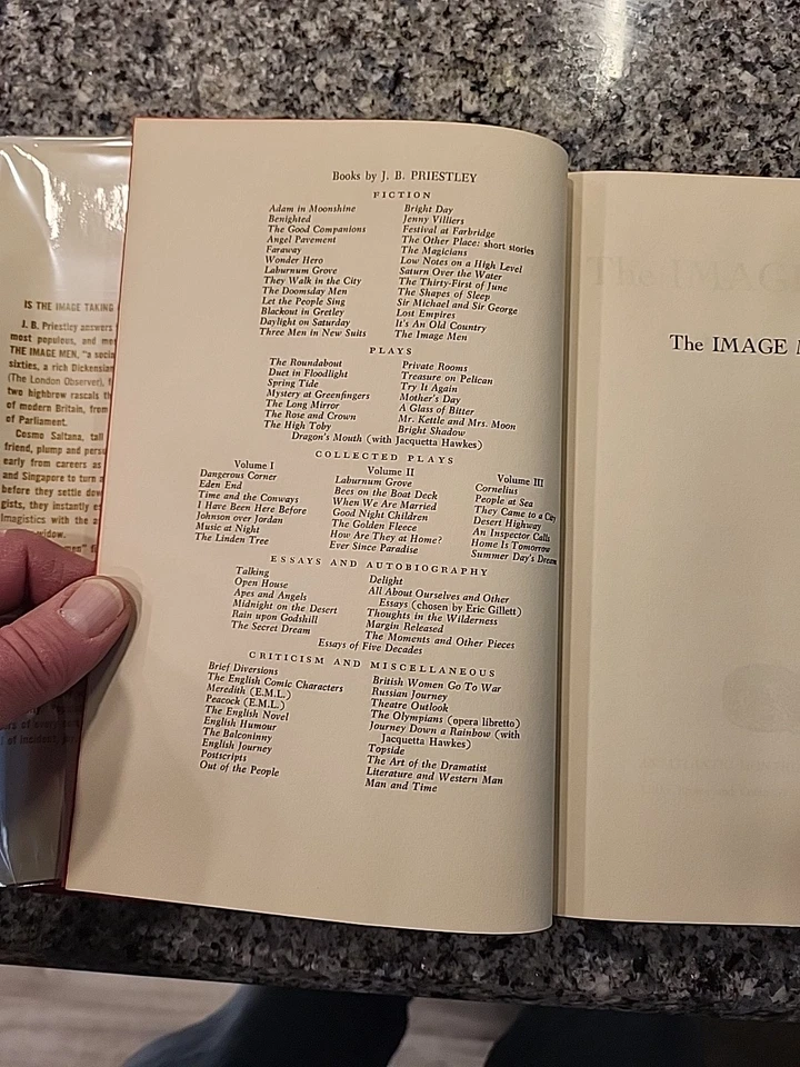 The Image Men by J.B. Priestley. 1968. First American Edition. Little Brown & Co - Image 3 of 4