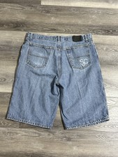 Sean John Embroidered Logo Baggy Wide Leg Long Jorts Y2K Skater - Men  s 38