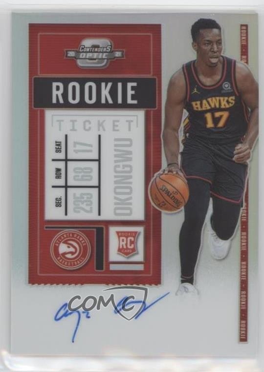 2020 Panini Contenders Optic Ticket Variation Onyeka Okongwu Rookie Auto RC 18mh