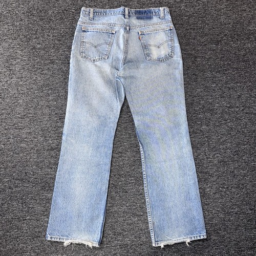 Vintage 80s Levi’s Orange Tab Relaxed Distressed Faded Blue Denim Jeans -Size 34