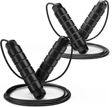Jump Rope, Tangle-Free Rapid Speed Jumping Rope Cable with Ball Bearings