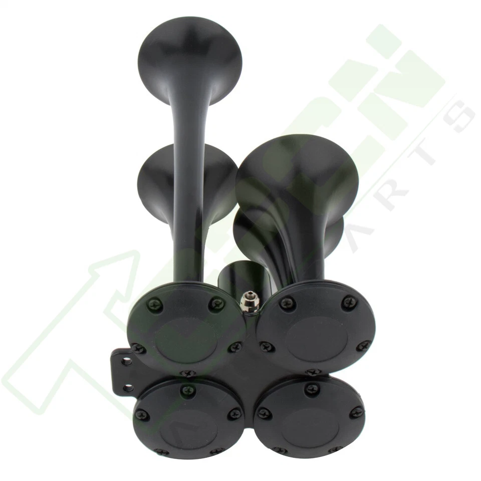 Kit de bocina de tren de 200 psi tanque de aire trompetas fuertes 3 gal 4 para camión coche semirsistema Foto 4 de 4