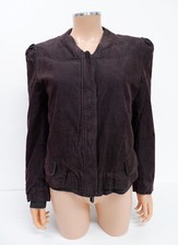 Maharishi Mhi Y2k Womens Cord Bomber Jacket Size 12 Brown Coat Bnwots