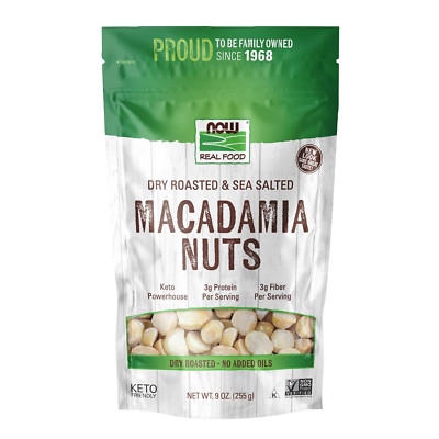 , Macadamia Nuts, Dry Roasted with Sea Salt, Source of Fiber, Gluten-Free and...