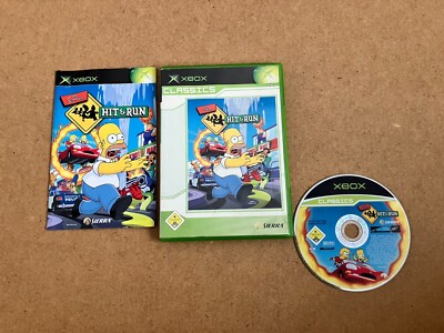 Xbox Classics Spiel: Die SIMPSONS HIT & RUN - Disc in Top Zustand and