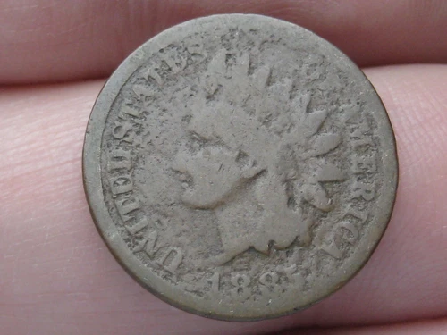 1885 Indian Head One Cent Penny- About Good Details