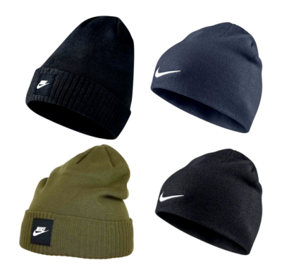 NPJY Unisex Beanie 2-Pack – Stretchy Knit Winter Hat For Men & Women, Keeps Ears Warm, Embroidery Detail – Black, Rose Red & More (One Size Fits All)