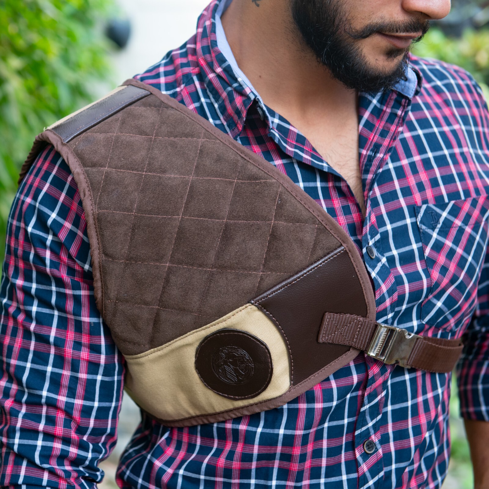 RIGHT SHIELD RECOIL SHOULDER PAD SHOOTING PROTECTION FIELD SHIRT VEST