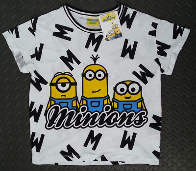 Primark Minions T-Shirt Despicable Me PJ Damen Oberteil neu Größen 6-20