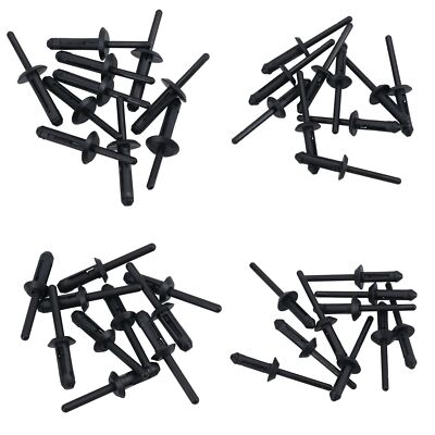 Plastic Pop Blind Rivets Fasteners For Plastic Riveter Gun 5.7 – 7.0mm 40pc Set