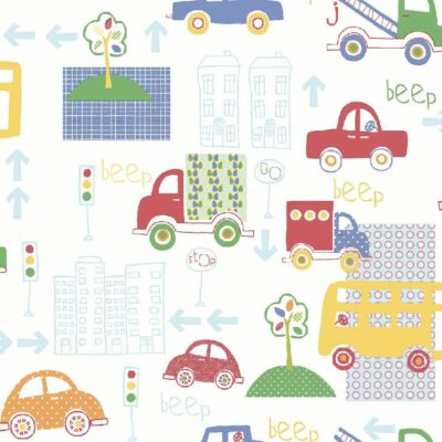Essener Tapete Just 4 Kids 2 G56010 Auto Autos LKW BUS Vliestapete Kindertapete 