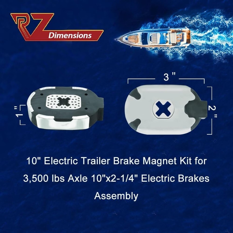 2 Pcs 10" Electric Trailer Brake Replacement Kits for 3500 lbs Axle eBay