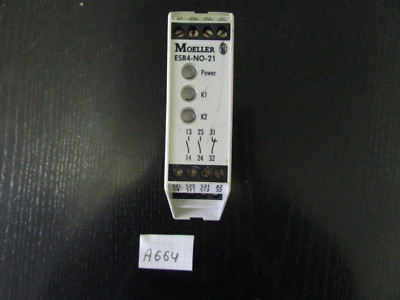 MOELLER ESR4-NO-21 Uc=24V AC/Dc 230V/6A DC Relay (A664)