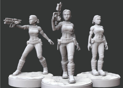 Star Wars Legion Padme (Proxy Model) 3d Printed