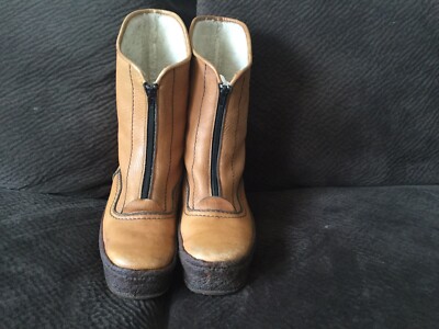 Bottes Vintage Stonefly Homme Taille 43 Jaune - Montebelluna Italie, Cuir, Style Snow Boot Hiver