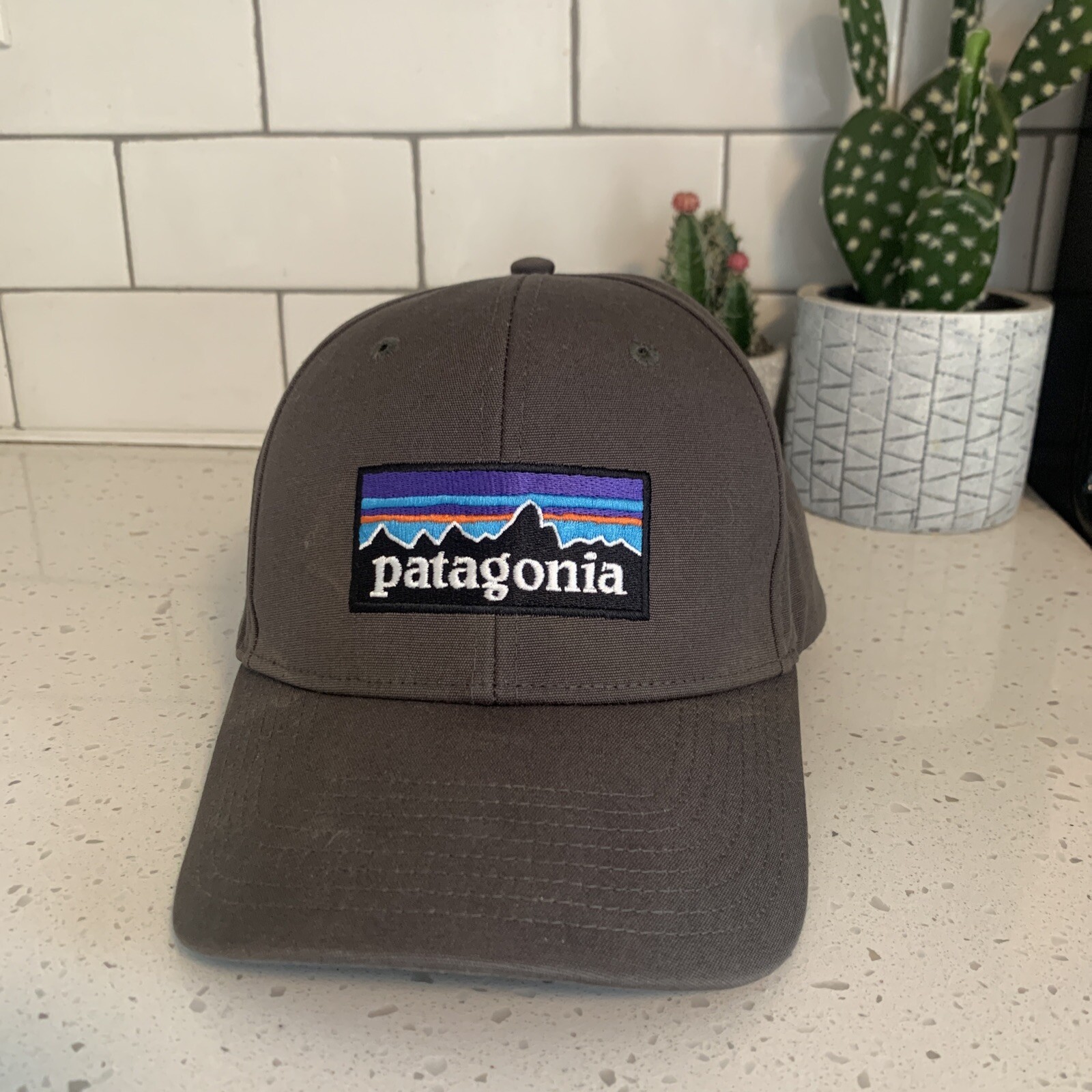 Patagonia Patch Charcoal Gray Solid Snapback Truc… - image 1