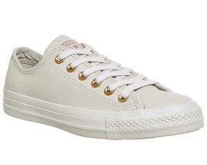 Da Donna Converse All Star basse in pelle pallida Putty Scarpe da ginnastica Driftwood Da Donna Converse All Star basse in pelle pallida Putty Scarpe da ginnastica Driftwood
