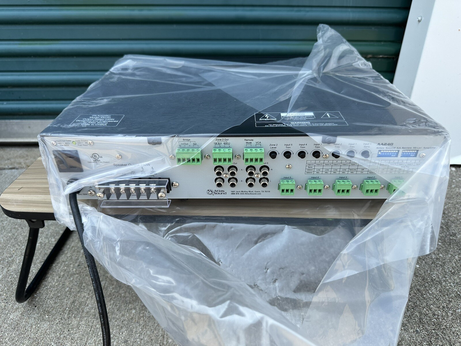 Atlas Sound AA240 Mixer Amplifier for sale online eBay