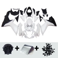 White Black Fairings For K11 2011-2023 Suzuki GSXR600 GSXR750 ABS Full Bodywork