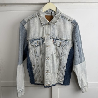 Levi s Ex Boyfriends Trucker Denim Jacket Size Large New With Tags Orig $128
