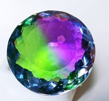 Tourmaline Bi-Color Round Shape 89-90 Ct Natural Large Size Certified Gemstone