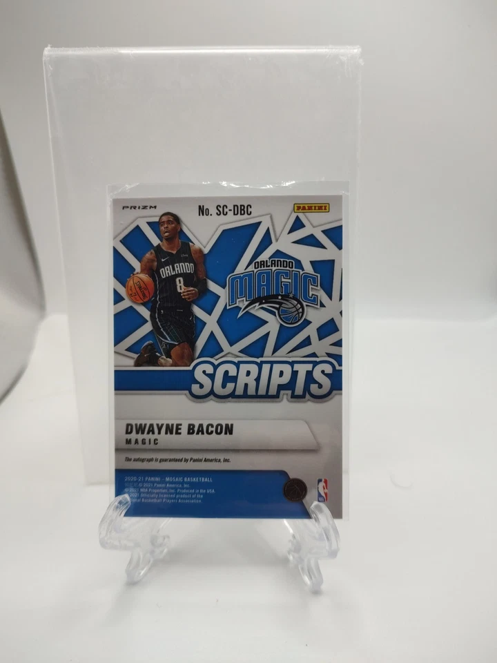 Dwayne Bacon 2020-21 Panini Mosaic Scripts Auto Prizm Autograph - Image 2 of 2
