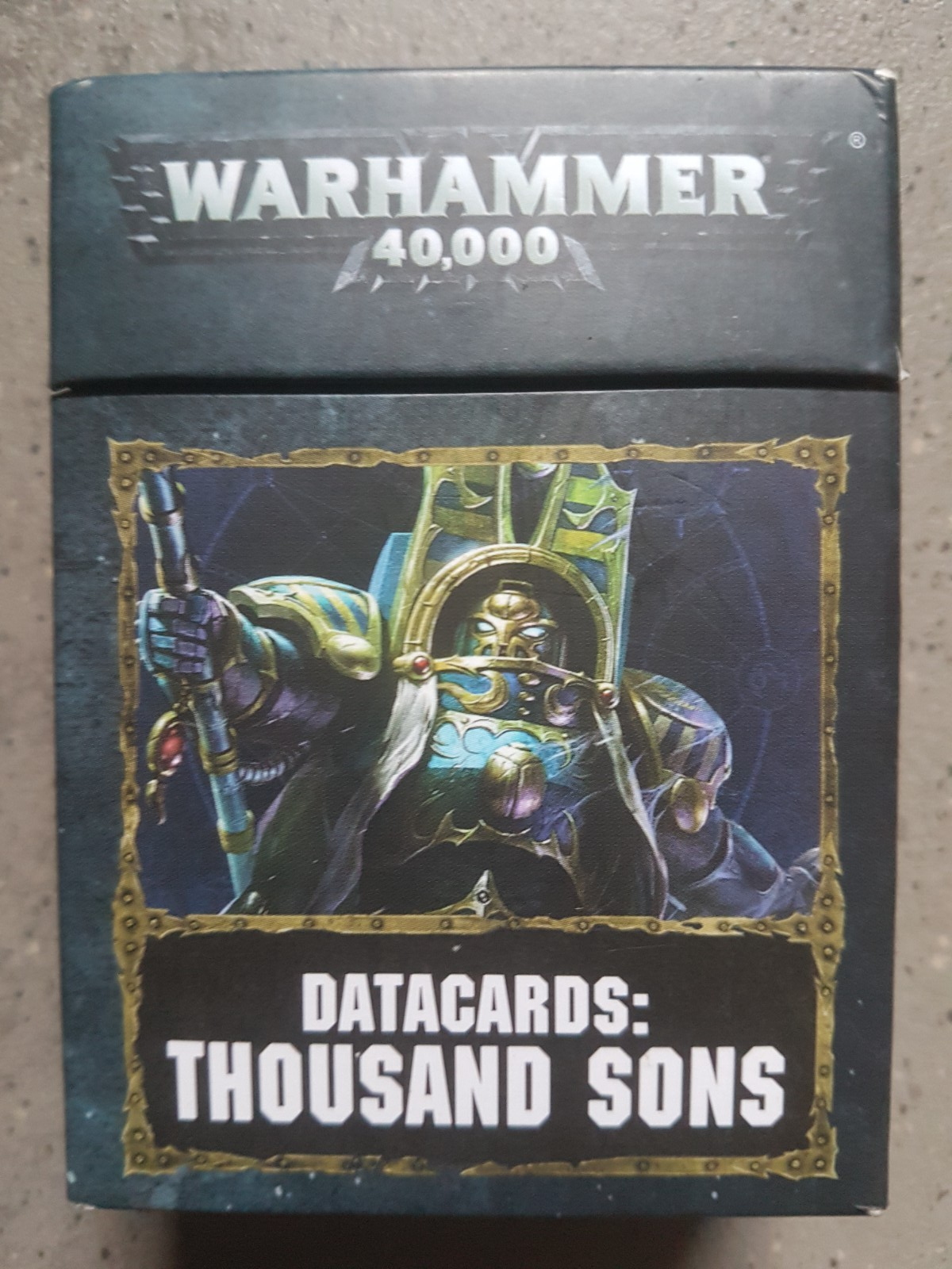 2018 GAMES WORKSHOP WARHAMMER 40,000 DATACARDS THOUSAND SONS