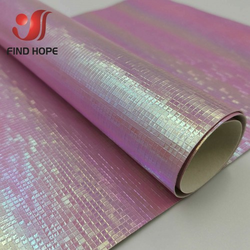 MOSAIC Laser Iridescent PU Leather Fabric For Sewing Bag Clothing Bag DIY Decor - Picture 15 of 17
